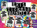 Exit Tickets for Music Class BUNDLED MEGA Pack