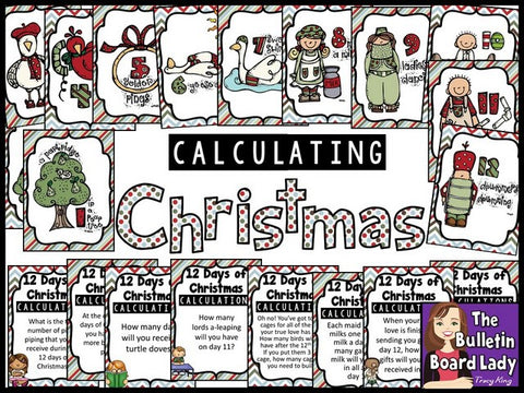 Calculating Christmas -Christmas Math Bulletin Board
