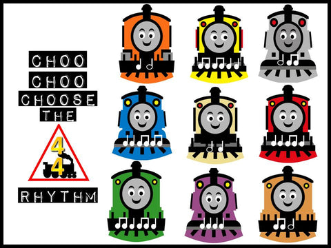 Choo Choo Choose the Rhythm Music Bulletin Board
