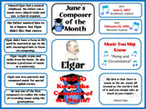 Elgar Composer of the Month (June) Bulletin Board Kit