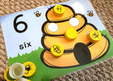 Beehive Number Mats