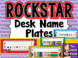 Student Name Plates - Rock Star Theme