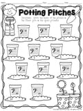 No Prep Music Worksheets for APRIL