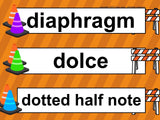 Music Word Wall Construction Theme