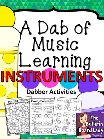 Dabber Activities for Music Class – Instruments