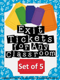 Exit Tickets or Exit Passes for Any Classroom