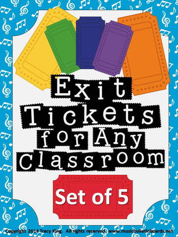 Exit Tickets or Exit Passes for Any Classroom