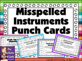Misspelled Instrument Punch Cards