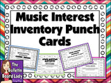 Music Interests Inventory Punch Cards