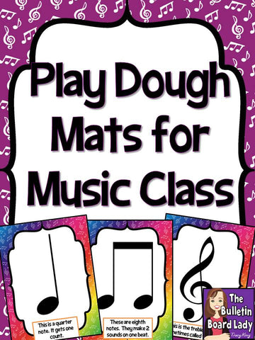 Play Dough Mats for Music Class