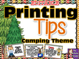 Computer Lab Decor BUNDLE - Camping Theme