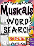 Musicals Word Search Puzzles