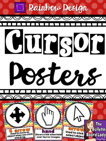 Cursor Cues - Rainbow Design