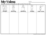 Four Voices Posters, Listening Strips, Worksheets and Assessments