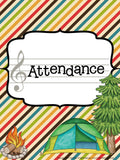 Music Teacher Binder – Camping Theme