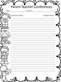 Parent Teacher Conferences Sign In Sheets