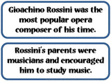 Rossini Composer of the Month (September) Bulletin Board Kit