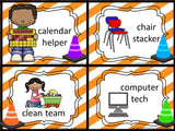 Classroom Jobs - Construction Theme