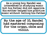 Handel Composer of the Month (August) Bulletin Board