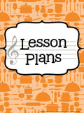 Music Teacher Binder – Cooking Theme