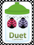Song Bugs Solo, Duet, Trio, etc.. Bulletin Board Kit