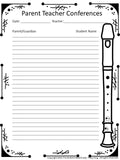 Parent Teacher Conferences Sign In Sheets