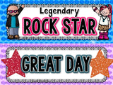 Behavior Clip Chart - Rock Star Theme