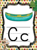 Alphabet Posters Camping Theme