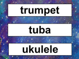 Music Word Wall - Jedi Musicians