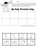 Body Percussion Worksheets