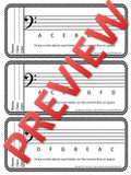 Exit Tickets for Music Class-BASS CLEF PITCHES