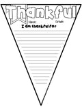 Thanksgiving Pennant "I am Thankful"