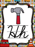 Alphabet Posters Construction Theme