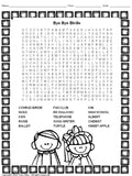 Musicals Word Search Puzzles