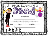 Music Certificates for End of the Year
