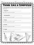 Peter and the Wolf Worksheets and Writing Prompts