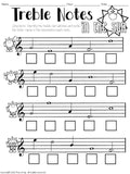 No Prep Music Worksheets for Summer