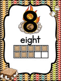 Number Posters Camping Theme