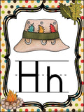 Alphabet Posters Camping Theme