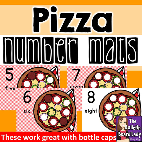 Pizza Number Mats