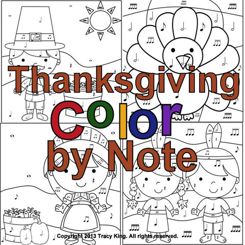 Thanksgiving Color by Note