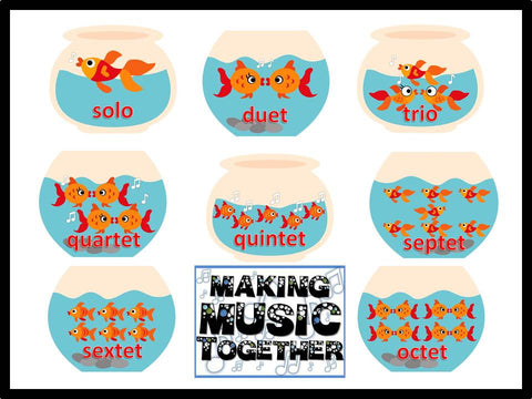 Fish Groups Music Bulletin Boards -Ensemble Groupings