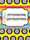 Music Teacher Binder – Construction Theme
