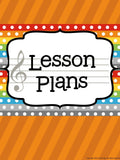 Music Teacher Binder – Construction Theme