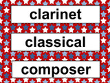 Music Class Décor Bundle – Red, White and Blue